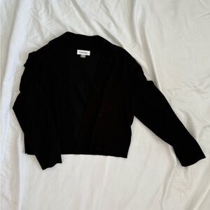 Calvin Klein Open Front Black Cardigan